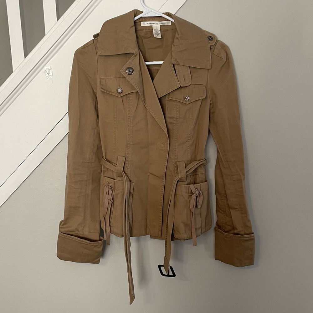 Diane Von Furstenburg Belted Jacket